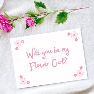 Tarjeta Propuesta de chica de flor con personalidad propia