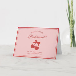 Tarjeta Propuesta de criada de cerezos y cerezos para ropa