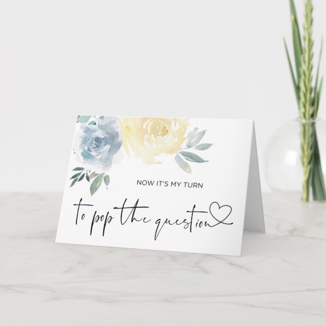 Tarjeta Propuesta de dama de honor planteada (Anverso)