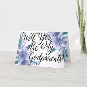 Tarjeta Propuesta de Floral fotográfica de padrinos