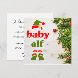 Tarjeta Propuesta de Madrina de Navidad Pequeño Duende