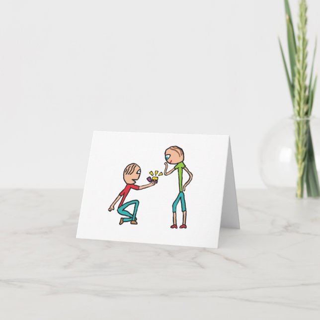 Tarjeta Propuesta de matrimonio de compromiso (Anverso)