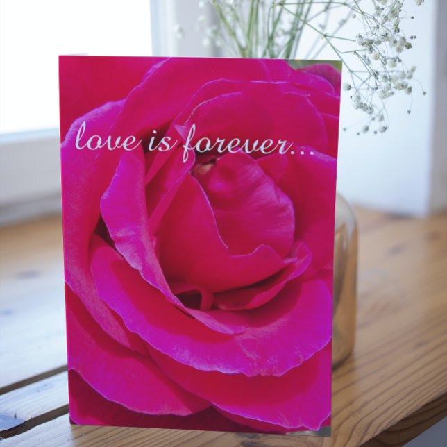 Tarjeta Propuesta de matrimonio personalizada con rosa ros (In Situ)