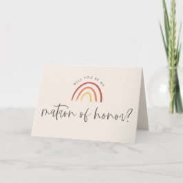 Tarjeta Propuesta de Matrón de Honor del Arcoiris de Terra