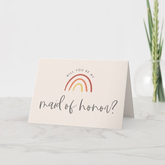 Tarjeta Propuesta De Moda De Honor De La Mujer Arcoiris De (Anverso)