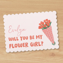 Propuesta personalizada de chica de flor de tulipa