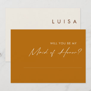 Tarjeta propuesta simple de Naranja del Desierto M