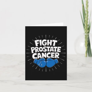 Tarjeta Prostata de boxeo de cinta azul contra el cáncer d