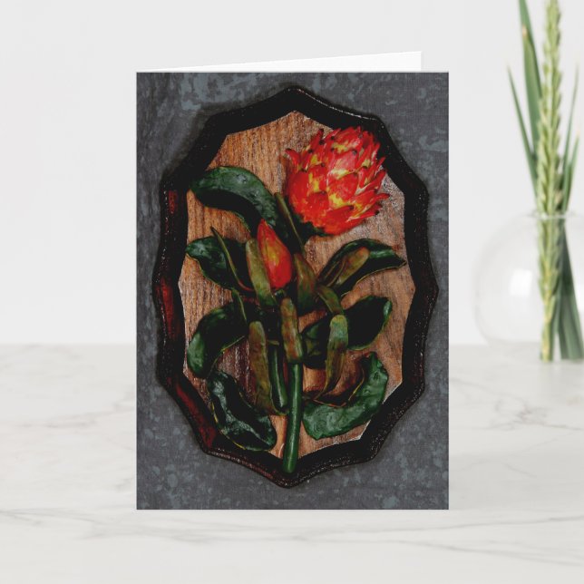 Tarjeta Protea de rey (Anverso)