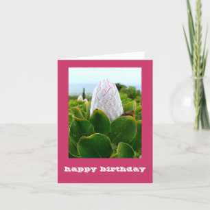 TARJETA "PROTEA: FELIZ CUMPLEAÑOS"