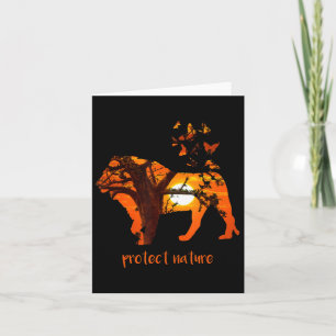Tarjeta Protección de la naturaleza Protección del medio a