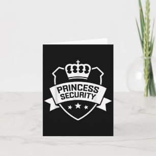 Tarjeta Protección de Seguridad de Princesas Niños Familia