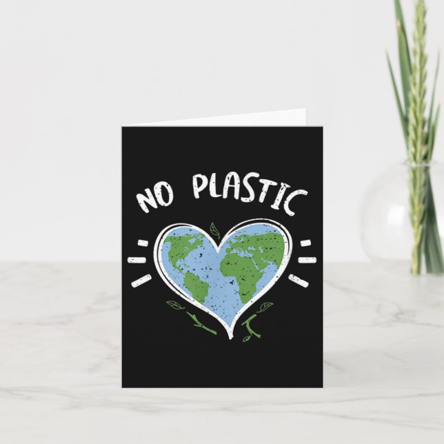 Tarjeta Protección del medio ambiente_ Sin plástico - Día  (Anverso)