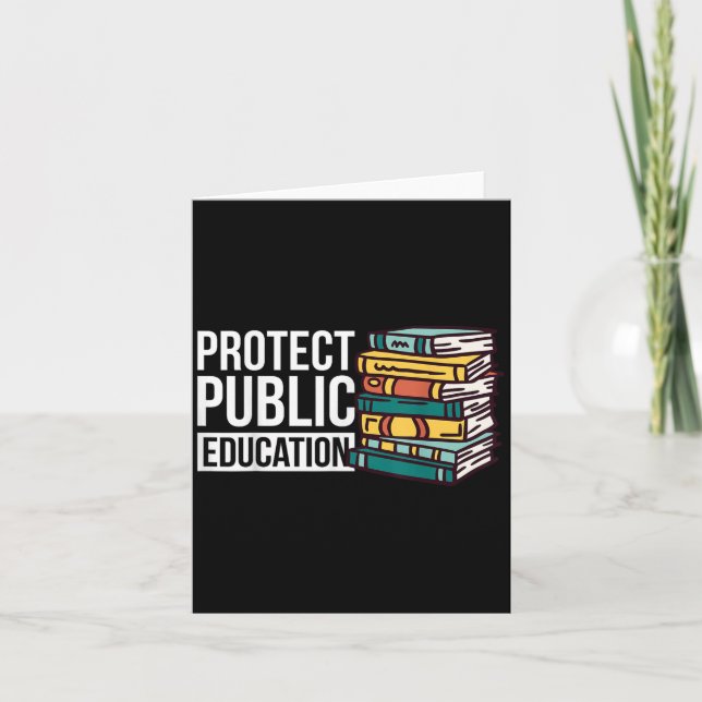 Tarjeta Protect Public Education  (Anverso)