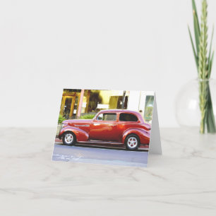 Tarjeta Protector clásico del coche rojo