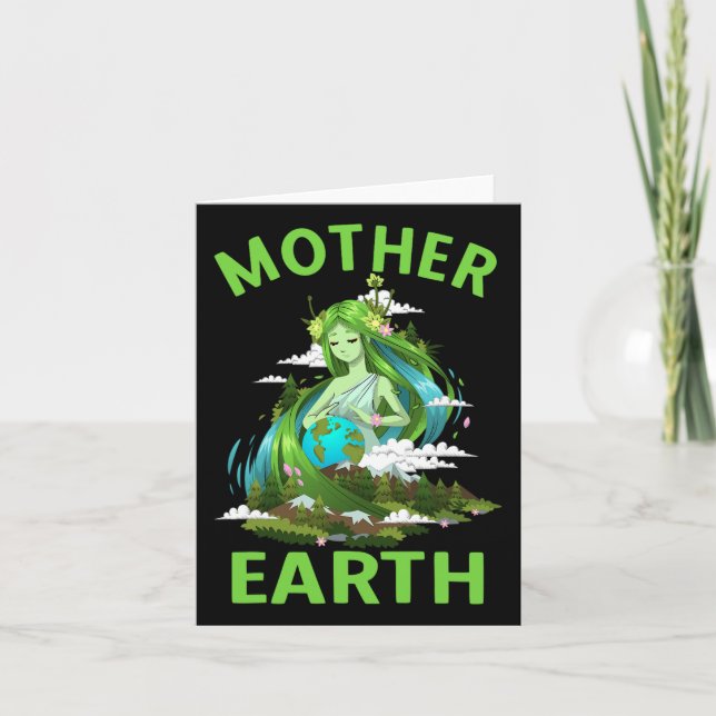 Tarjeta Proteger el Día de la Tierra Madre (Anverso)