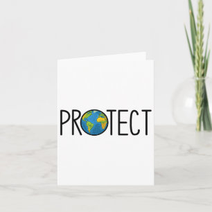 Tarjeta Proteger el Día de la Tierra Salvar la Tierra No