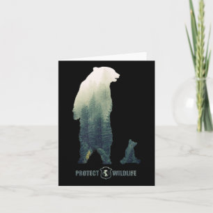 Tarjeta Proteger la vida silvestre - Protección del medio 