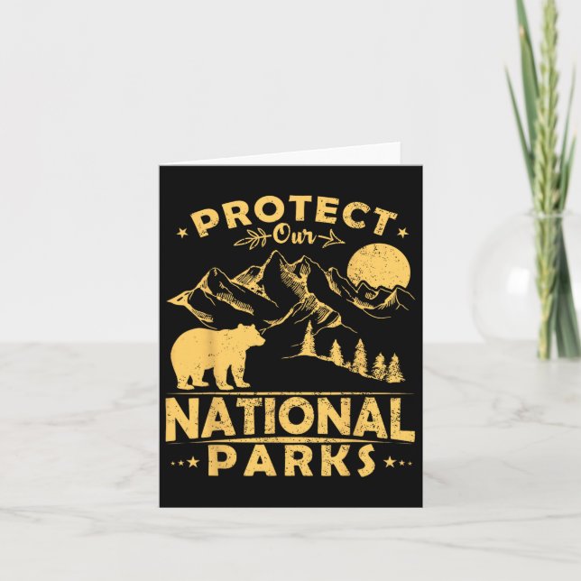 Tarjeta Proteja Nuestros Parques Nacionales Camping Sender (Anverso)