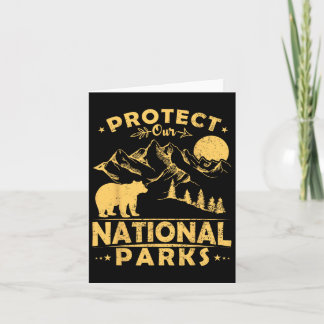 Tarjeta Proteja Nuestros Parques Nacionales Camping Sender