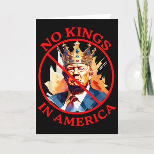 Tarjeta Protesta Anti Trump Sin Reyes En América