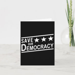 Tarjeta Protesta contra el triunfo de nuestra democracia