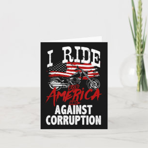 Tarjeta Protesta contra la corrupción de los motociclistas
