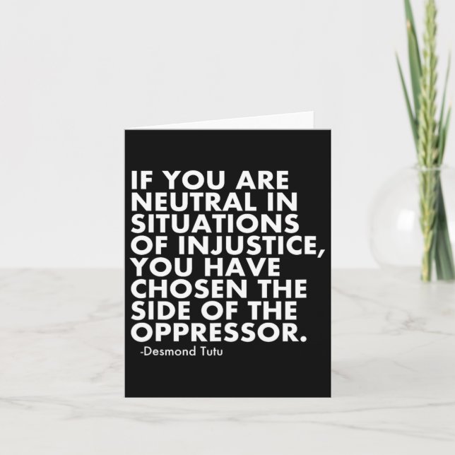 Tarjeta Protesta contra Trump (Anverso)