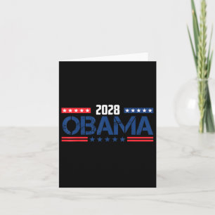 Tarjeta Protesta política 2028 patriótica retro de Obama