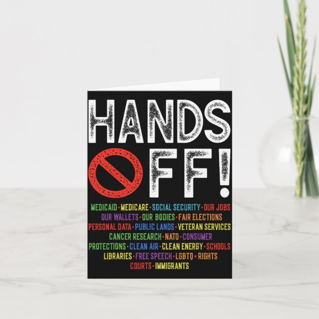 Tarjeta Protesta por la seguridad social contra manifestac (Anverso)