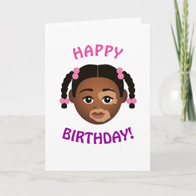 Tarjeta #Proud2BNaturalMe Elige-Mi-Complexión Cumpleaños (Anverso)