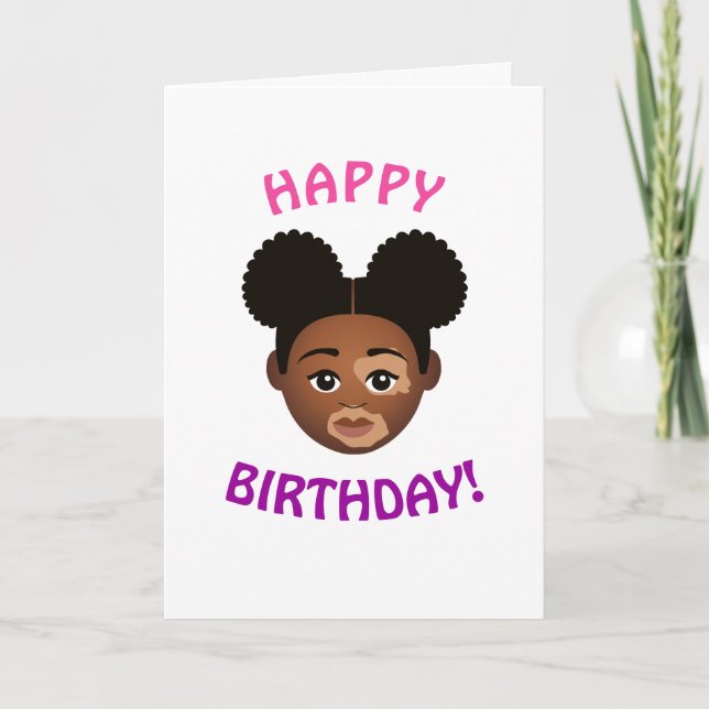 Tarjeta #Proud2BNaturalMe Elige-Mi-Complexión Cumpleaños (Anverso)