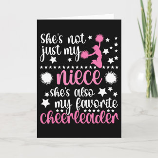 Tarjeta Proud Cheer Auntie For Mother's Day Women's Black 
