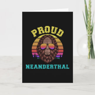 Tarjeta Proud Neanderthal