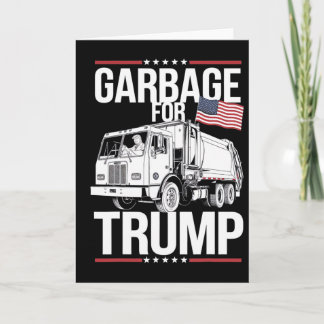 Tarjeta Proud Trump Garbyge Supporter Garbyge For Trump Ga