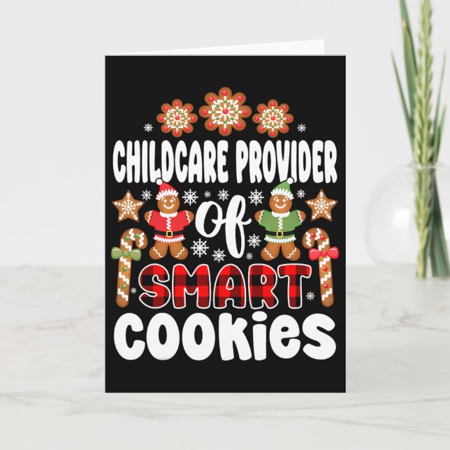 Tarjeta Proveedor de cuidado infantil de Smart Cookies Day (Anverso)