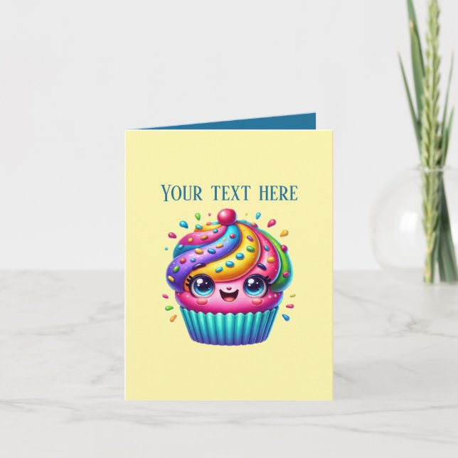 Tarjeta Proveedores de panadería de cupcakes personalizabl (Anverso)