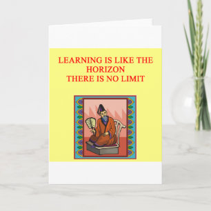 Tarjeta proverbio chino sabio