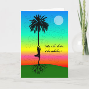 Tarjeta Proverbio hawaiano, el amor da vida al interior,