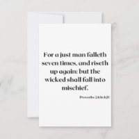 Proverbios 24:16 Saludo de las Escrituras de la Bi