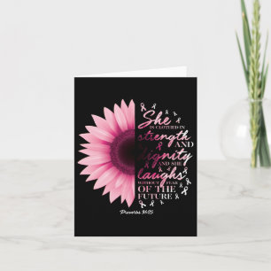 Tarjeta Proverbios 31 Camisetas Versos Cáncer de Mama Cris