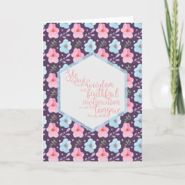 Tarjeta Proverbs 31:26