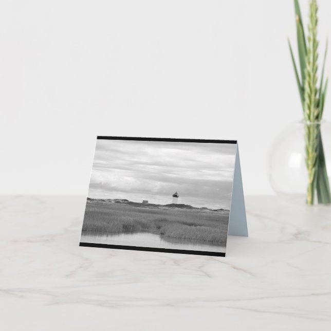 Tarjeta Provincetown negro y blanco, MAMÁES Notecards en (Anverso)