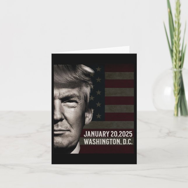 Tarjeta Próximo presidente Donald Trump 2025 (Anverso)