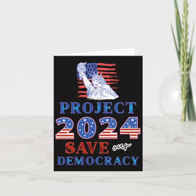 Tarjeta Proyecto 2024 Salvemos nuestra democracia (Anverso)