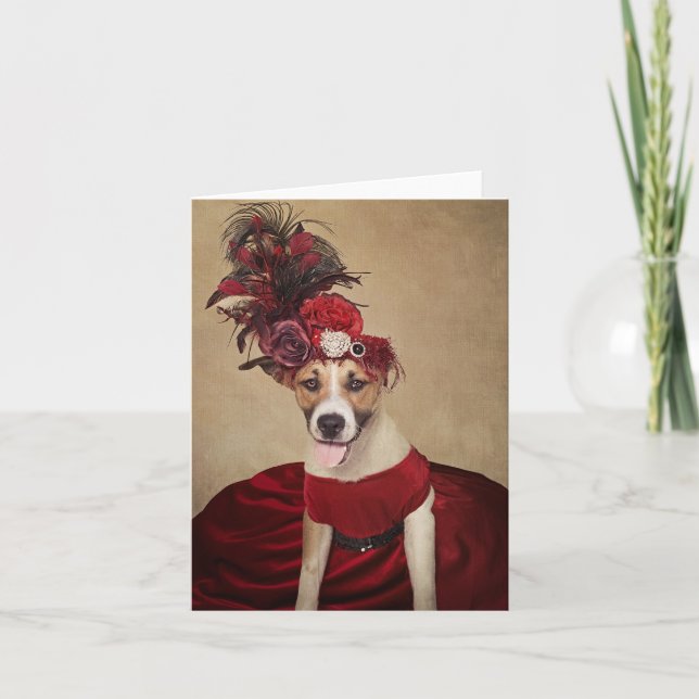 Tarjeta Proyecto de Mascotas de refugio - Niña bebé (Anverso)