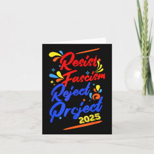 Tarjeta Proyecto de rechazo del fascismo de resistencia 20