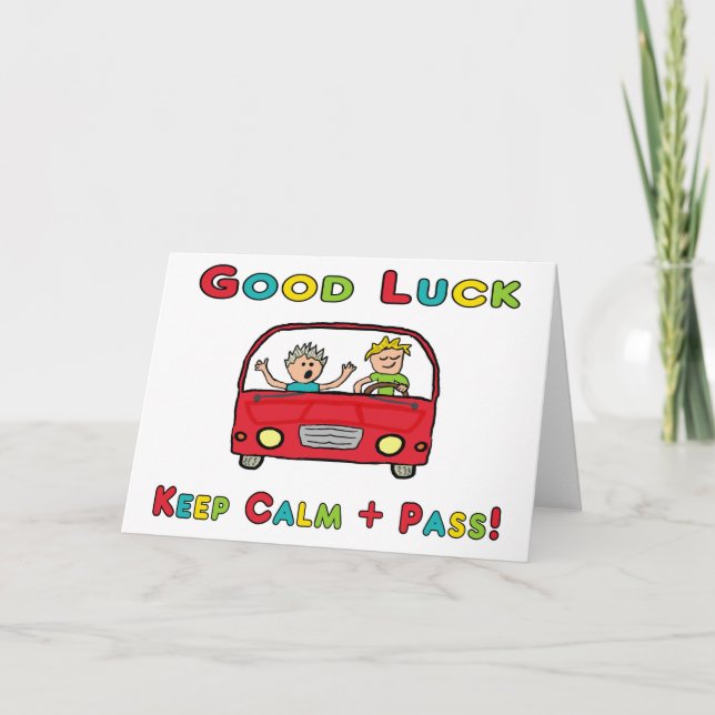 Tarjeta Prueba de conducción de buena suerte (Anverso)