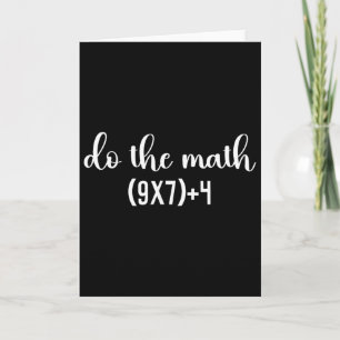 Tarjeta Prueba de Matemáticas Divertida Hazlo Profesor de 