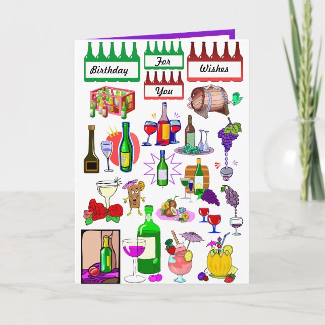 Tarjeta Prueba de vino (Anverso)